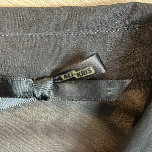 GUC All Kris Black Sheer High Low Mini Studded Sleeveless Dress, M - Picture 8 of 14